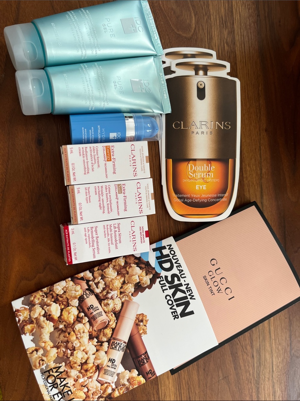 Clarins and IDC Skincare Mix